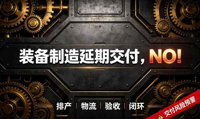 装备制造企业为什么总是延期交付？传统ERP能解决吗？